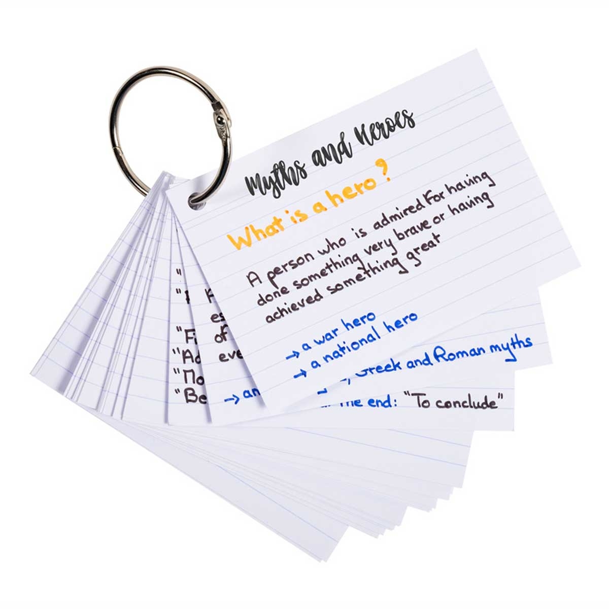 Exacompta 50 Flashcards Mit Ring A7 Liniert Italiano Bello Shop