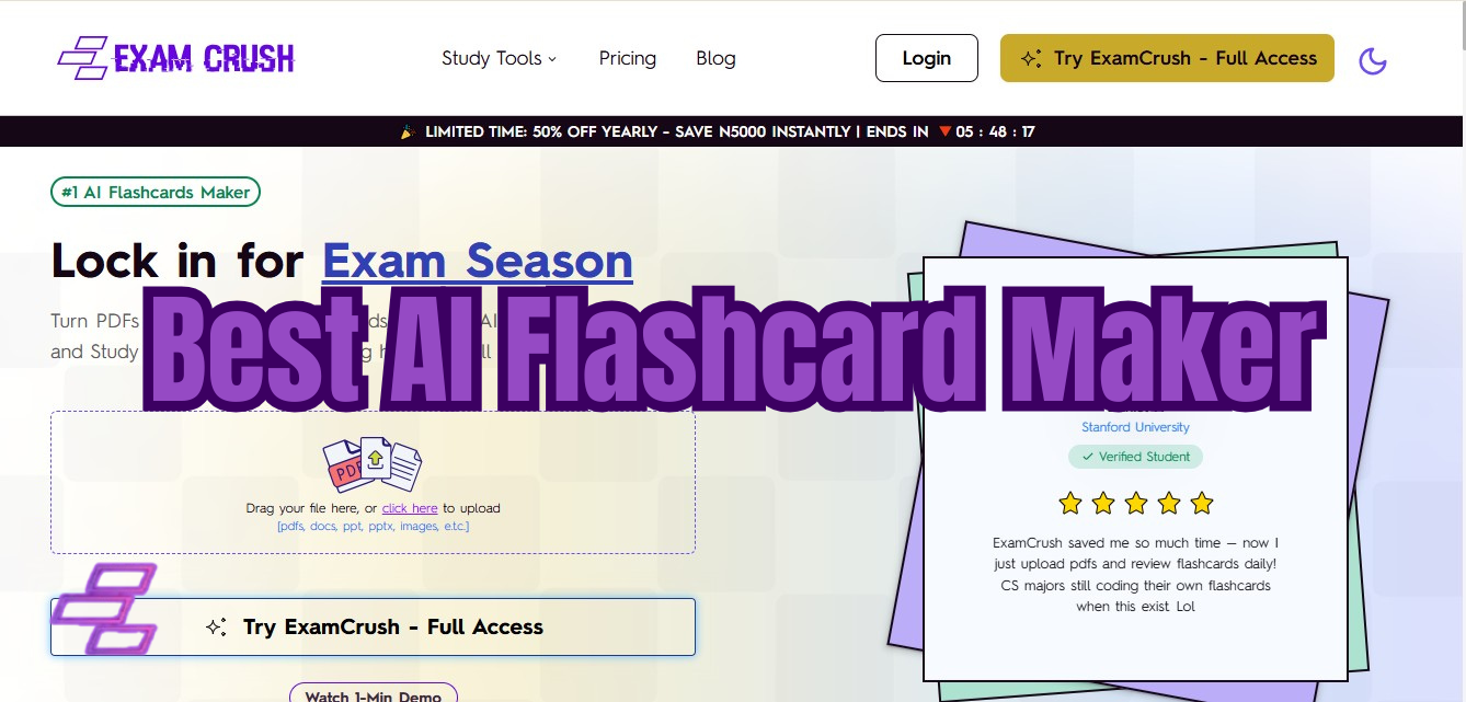 ExamCrush AI Powered Study App To Ace Your Exams