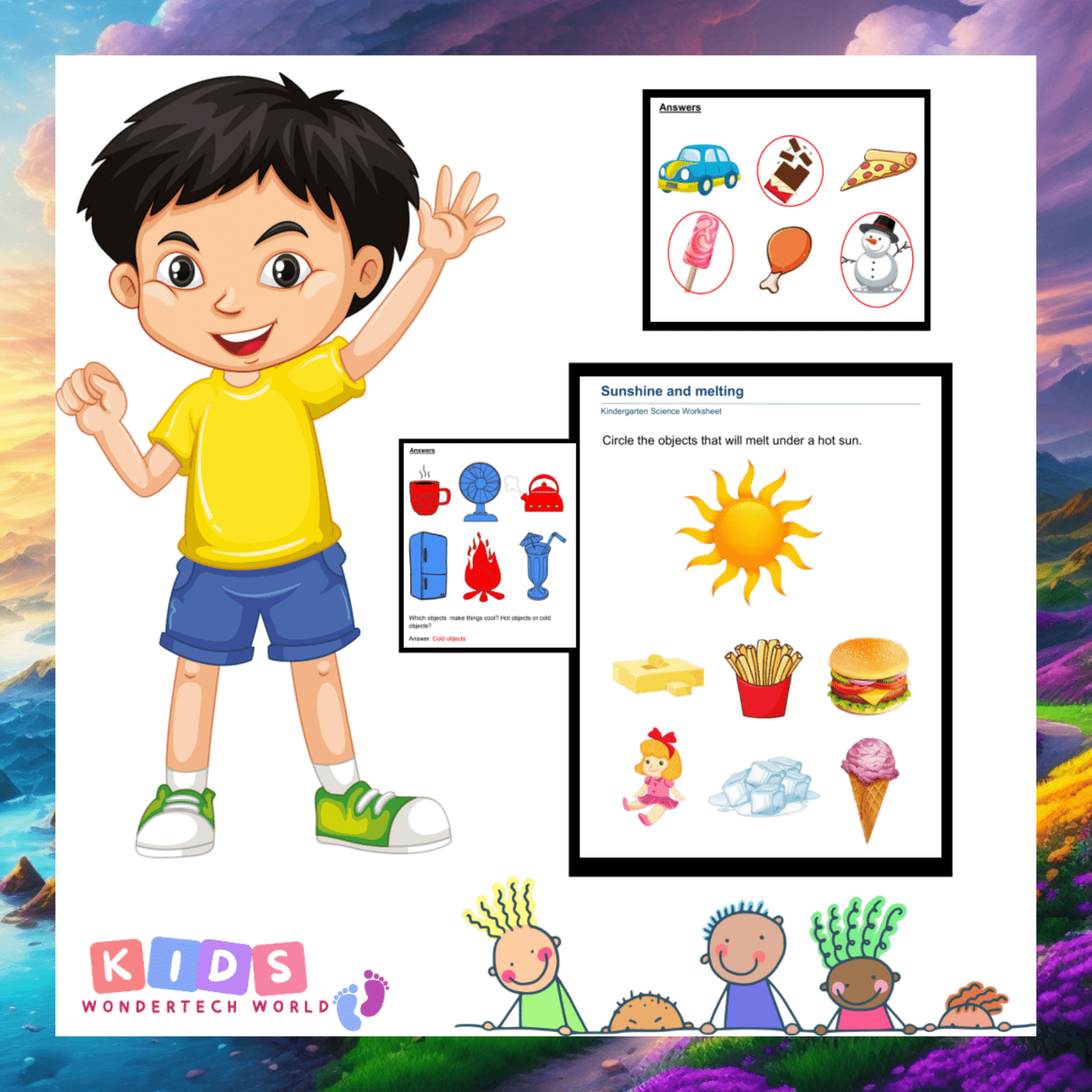 kindergarten science worksheets