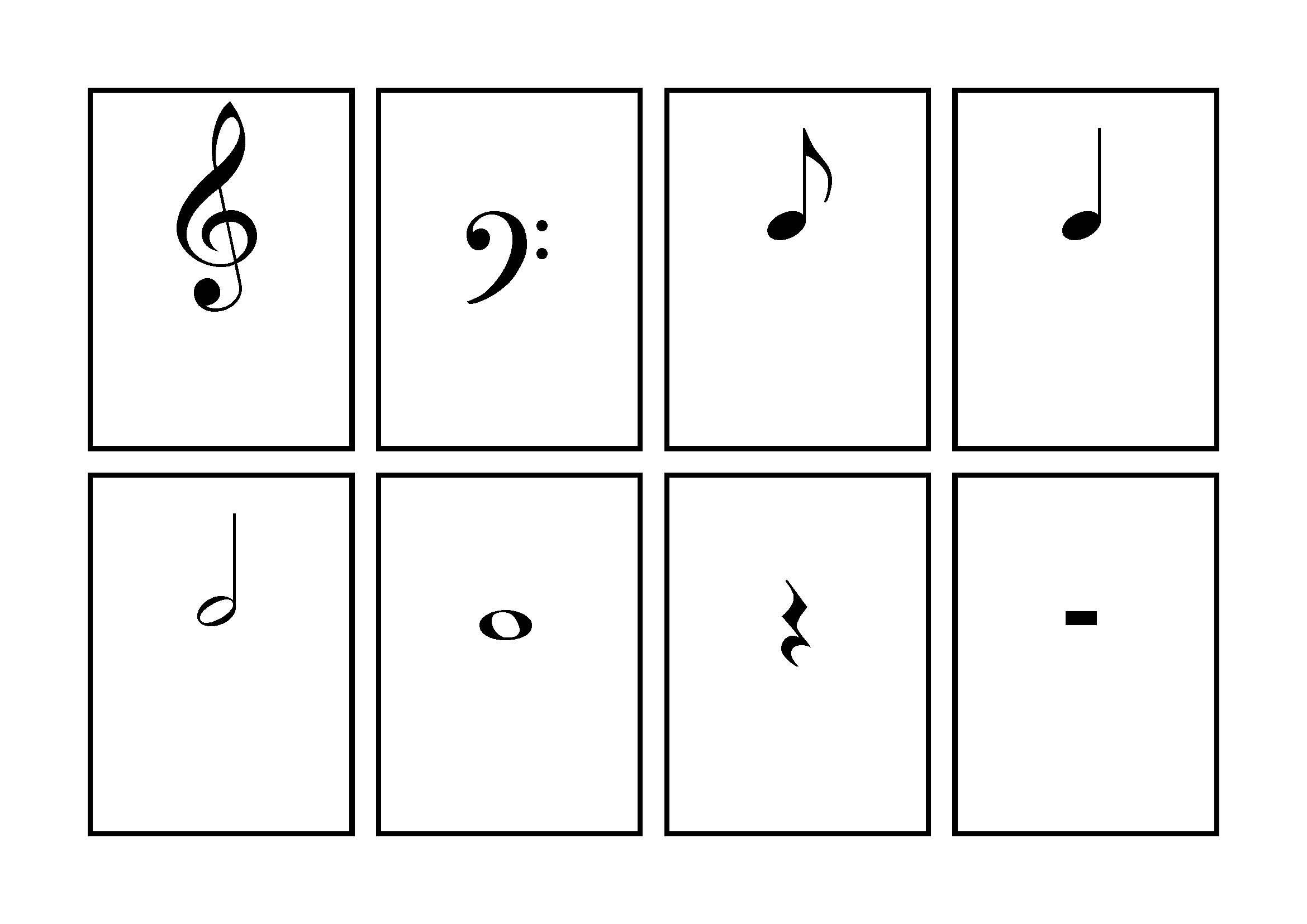F Major 11 104 Piano Music Flash AIF9 Cads Basic Music Symbols Staff Music Flash Cards For Piano