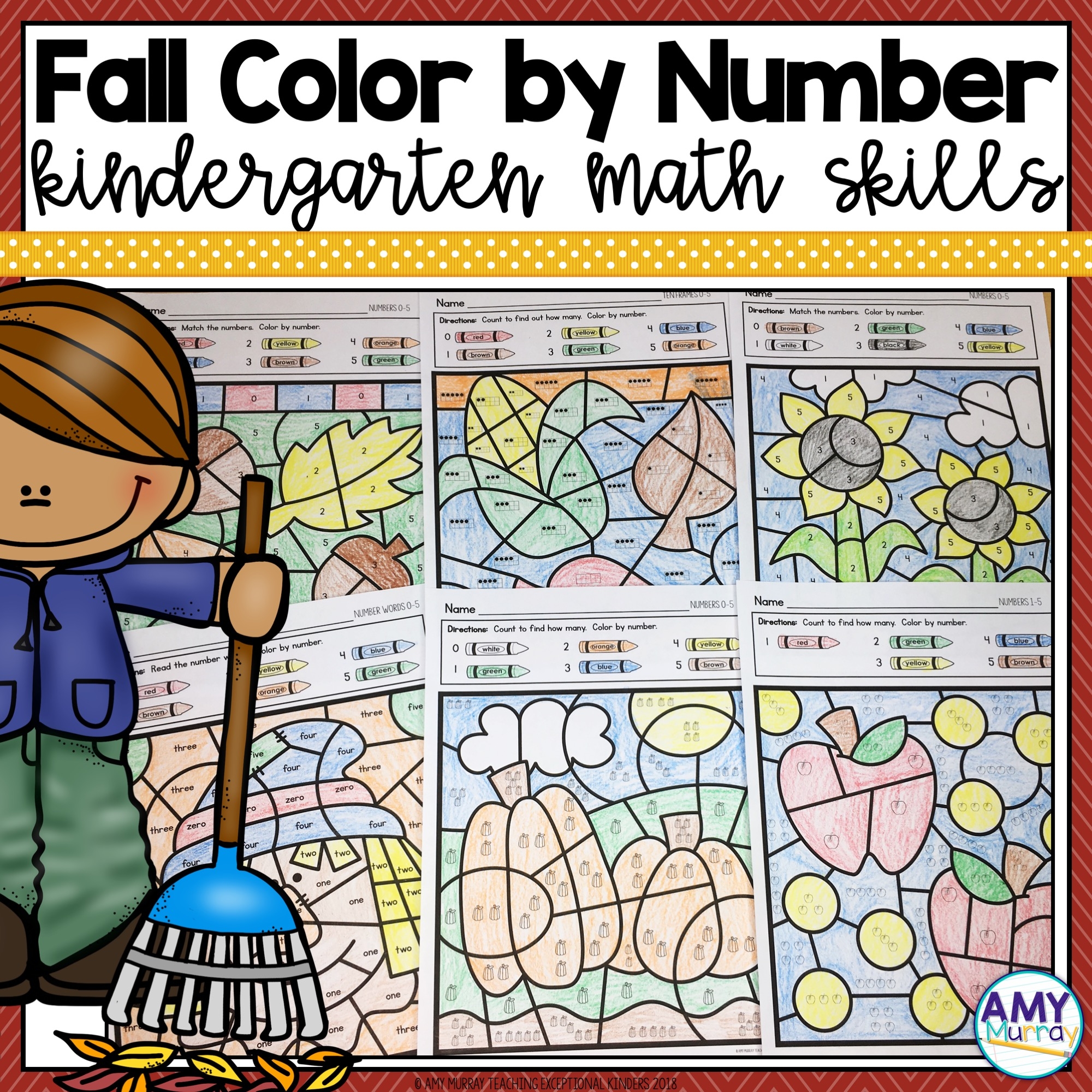 kindergarten color math worksheets