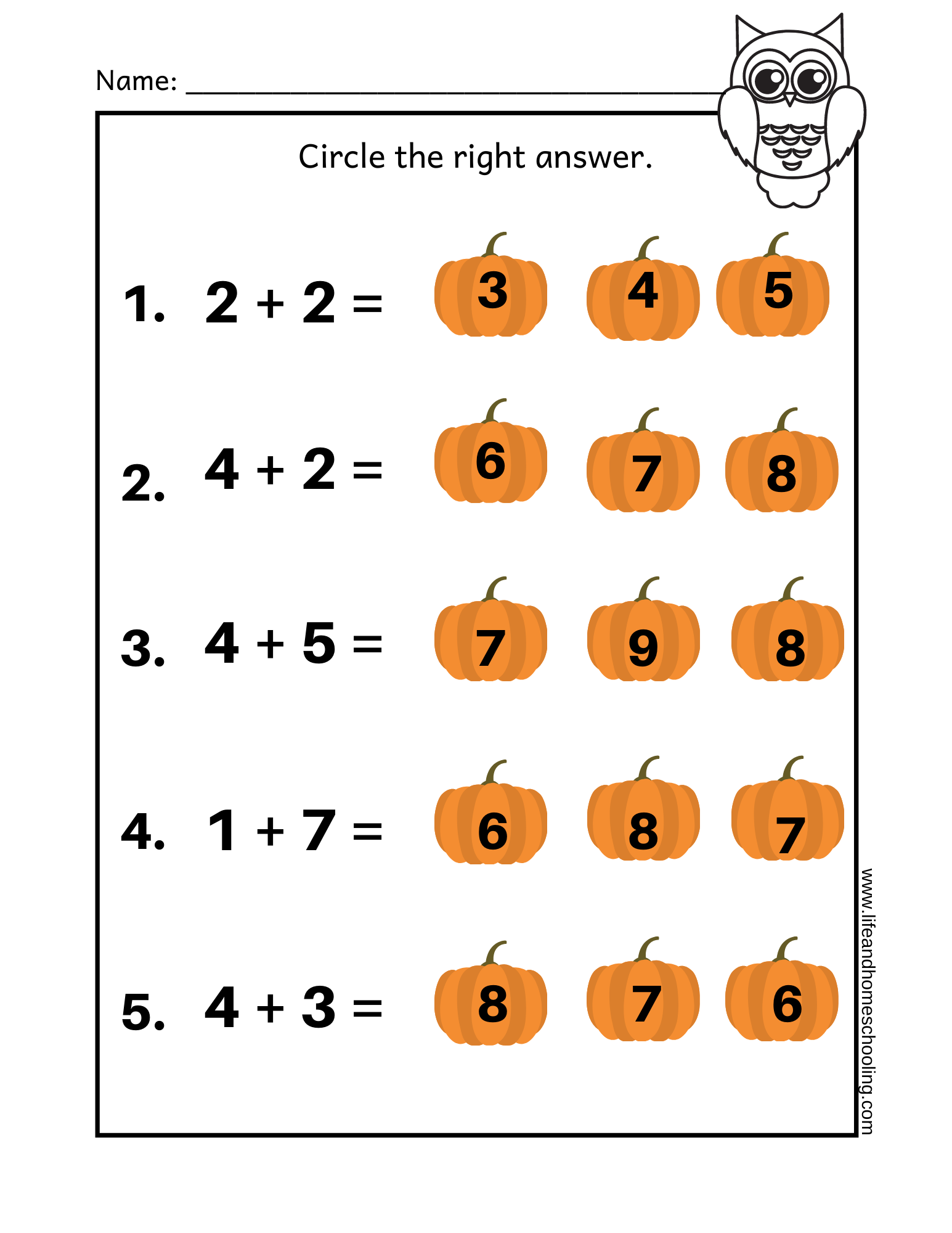 printable math worksheets for second graders