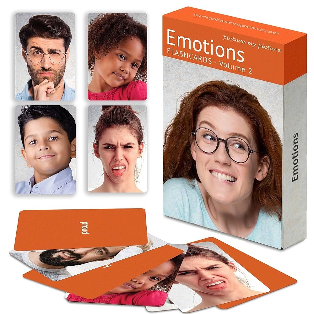 Feelings And Emotions Flashcards Volume 1 40 Photo Cards To Promote Language Development On Emotions Language Development Material To Promote Language Development English As A Second Language Amazon de Toys