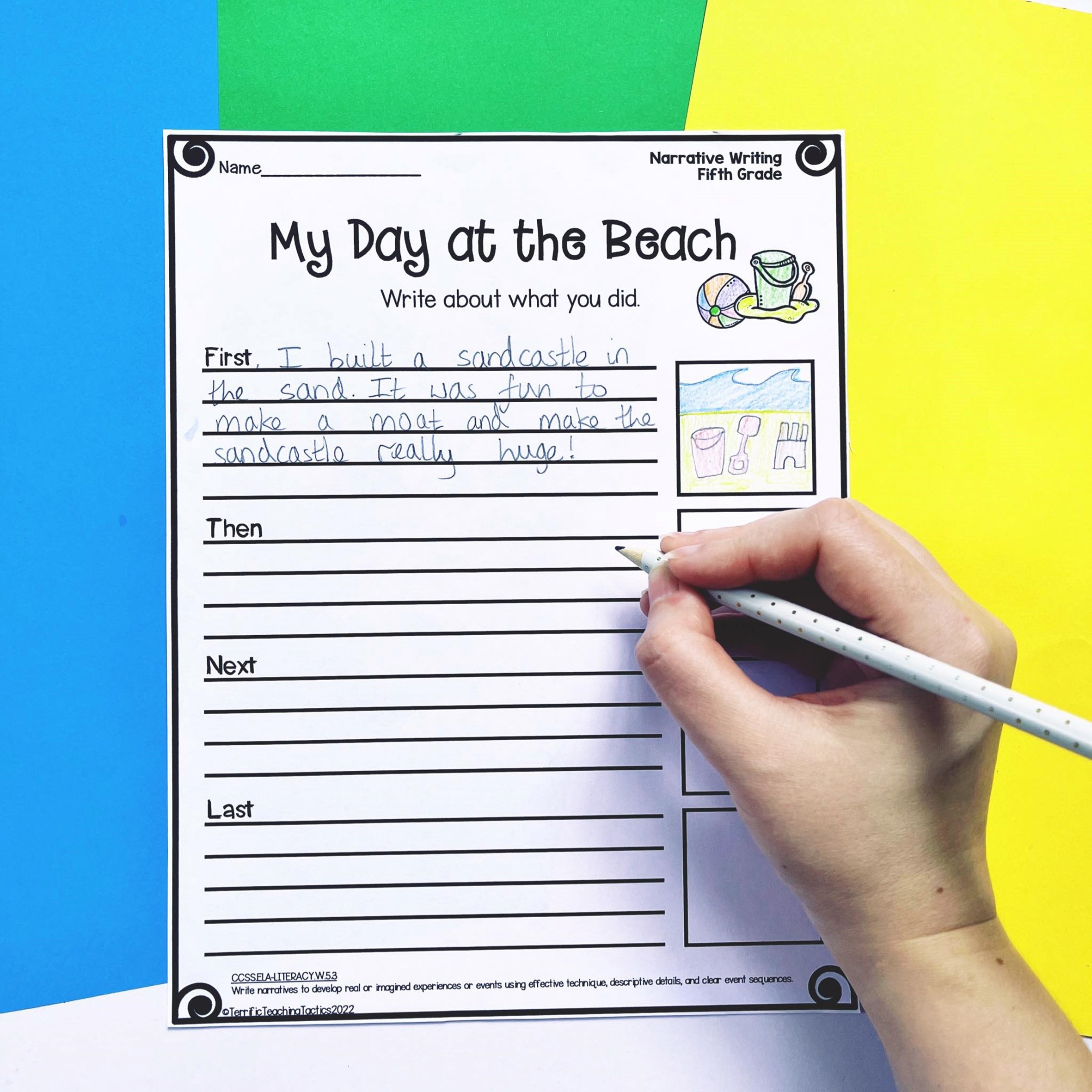 Fifth Grade Narrative Writing Prompts Terrific Teaching Tactics