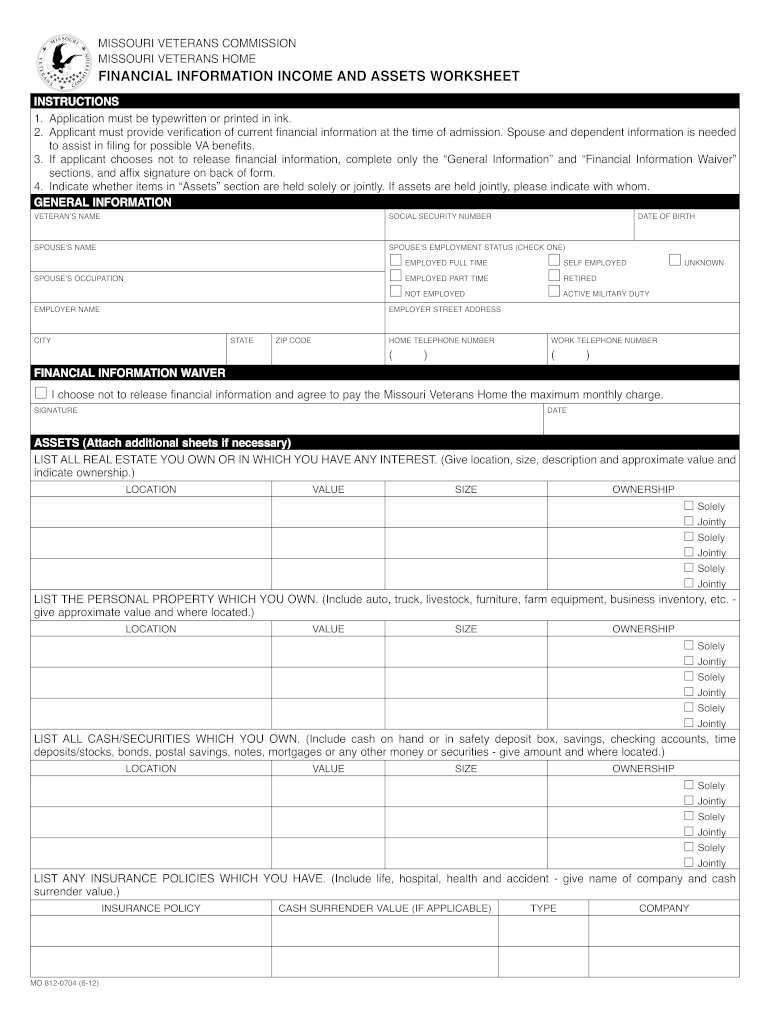 Financial Info Income Worksheet Fill Out Sign Online DocHub