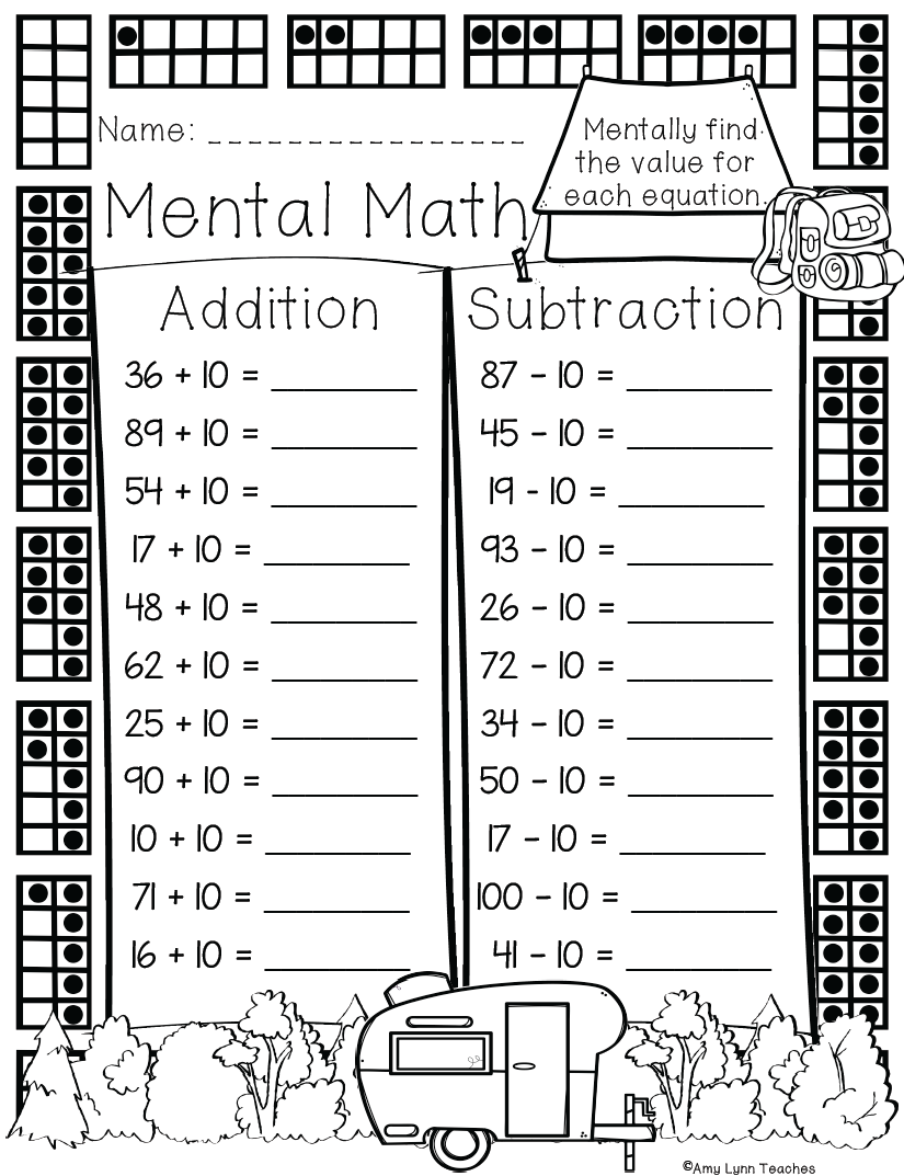 First Grade Camping Themed Worksheets 100 Standards Aligned Printables Made By Teachers