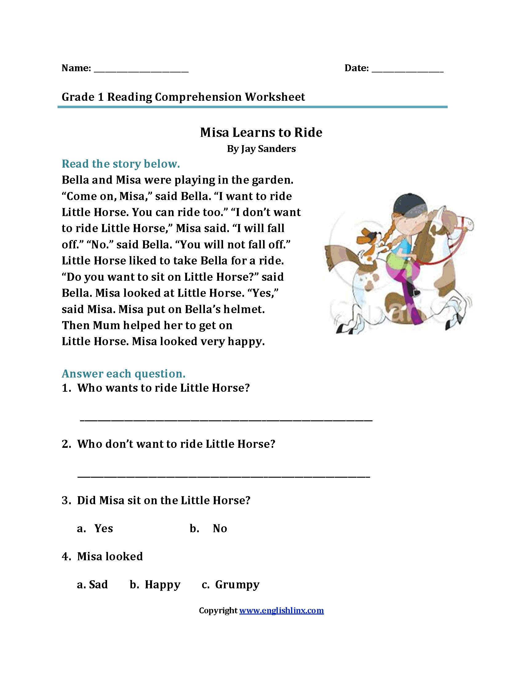 1st grade reading worksheets pdf free download