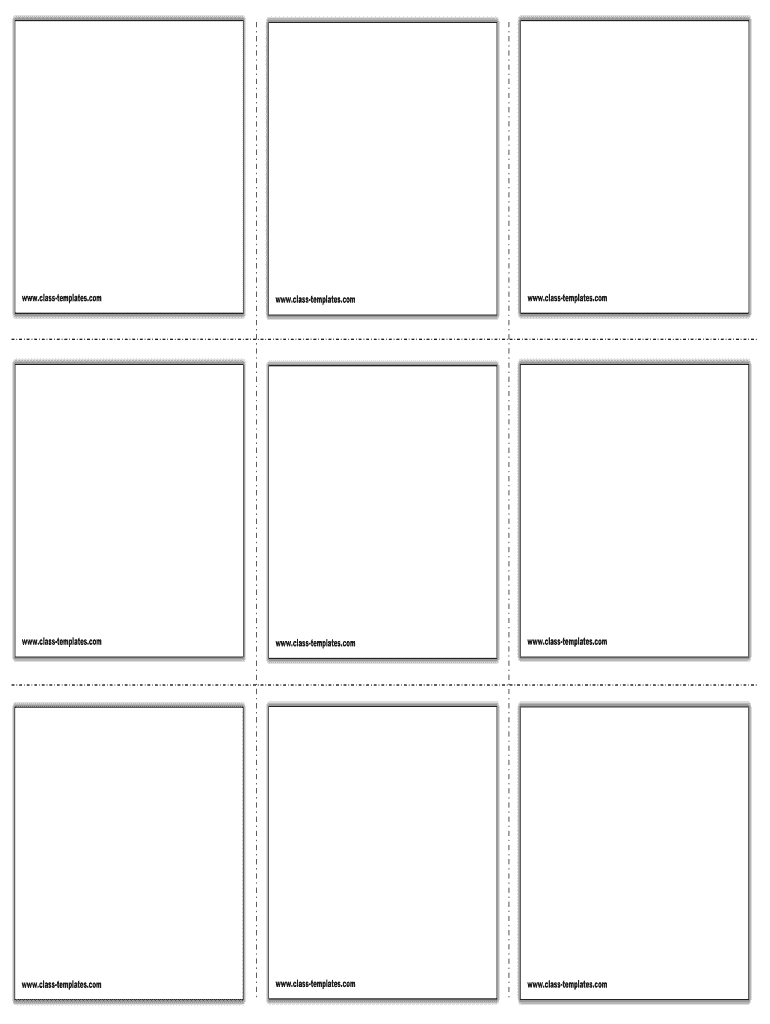Flash Card Template Form Fill Online Printable Fillable Blank PdfFiller