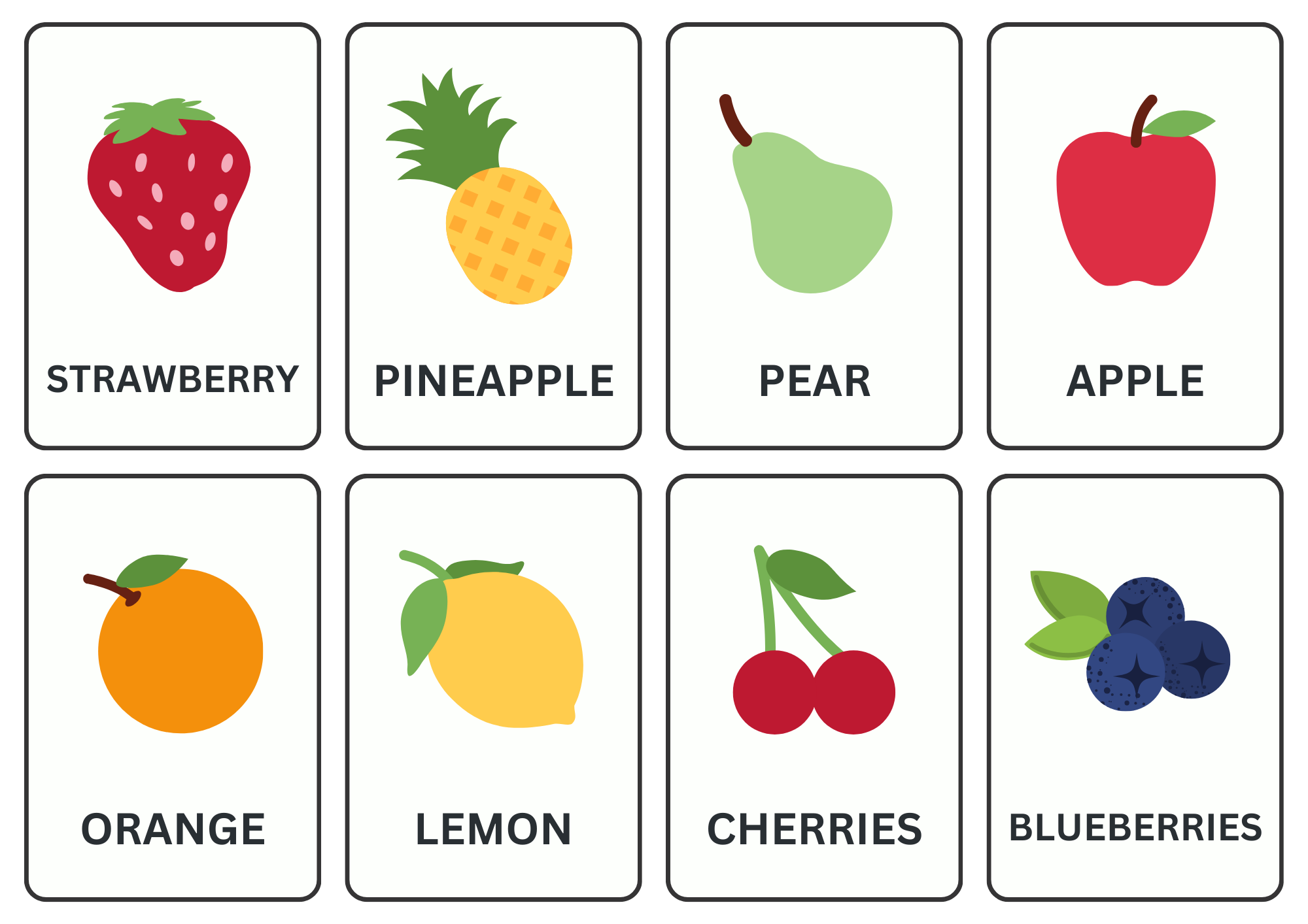 Flash Cards Fruits And Vegetables Made By Teachers