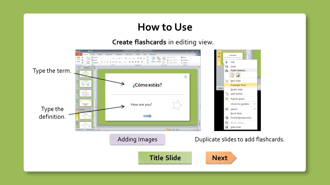 Flashcards For PowerPoint Games By Tim
