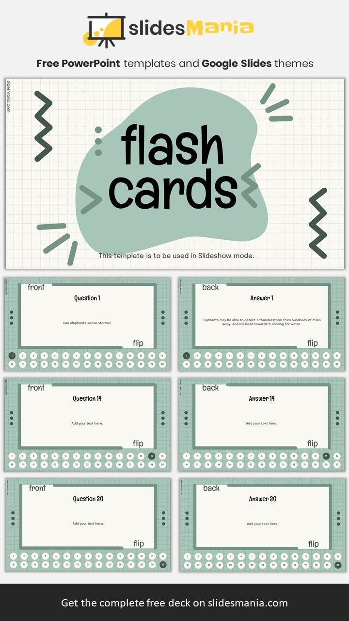 Flashcards Template For Google Slides And PowerPoint