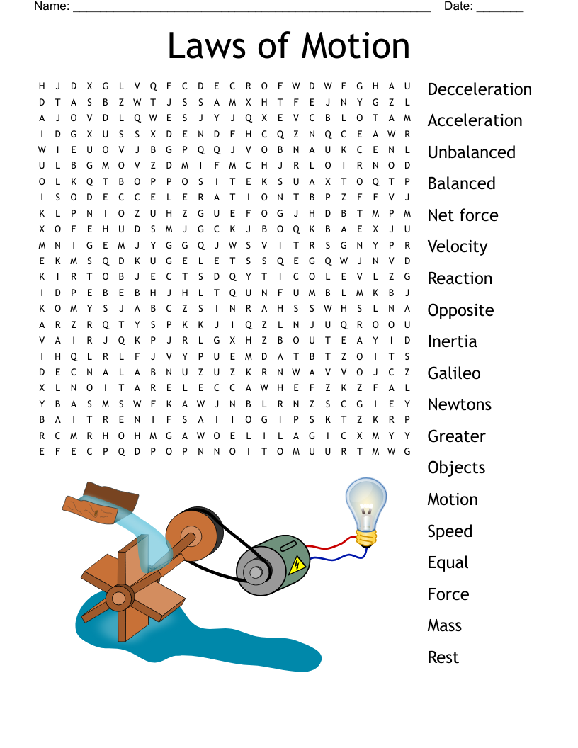 Force Gravty And Newton s 3 Laws Worksheet WordMint
