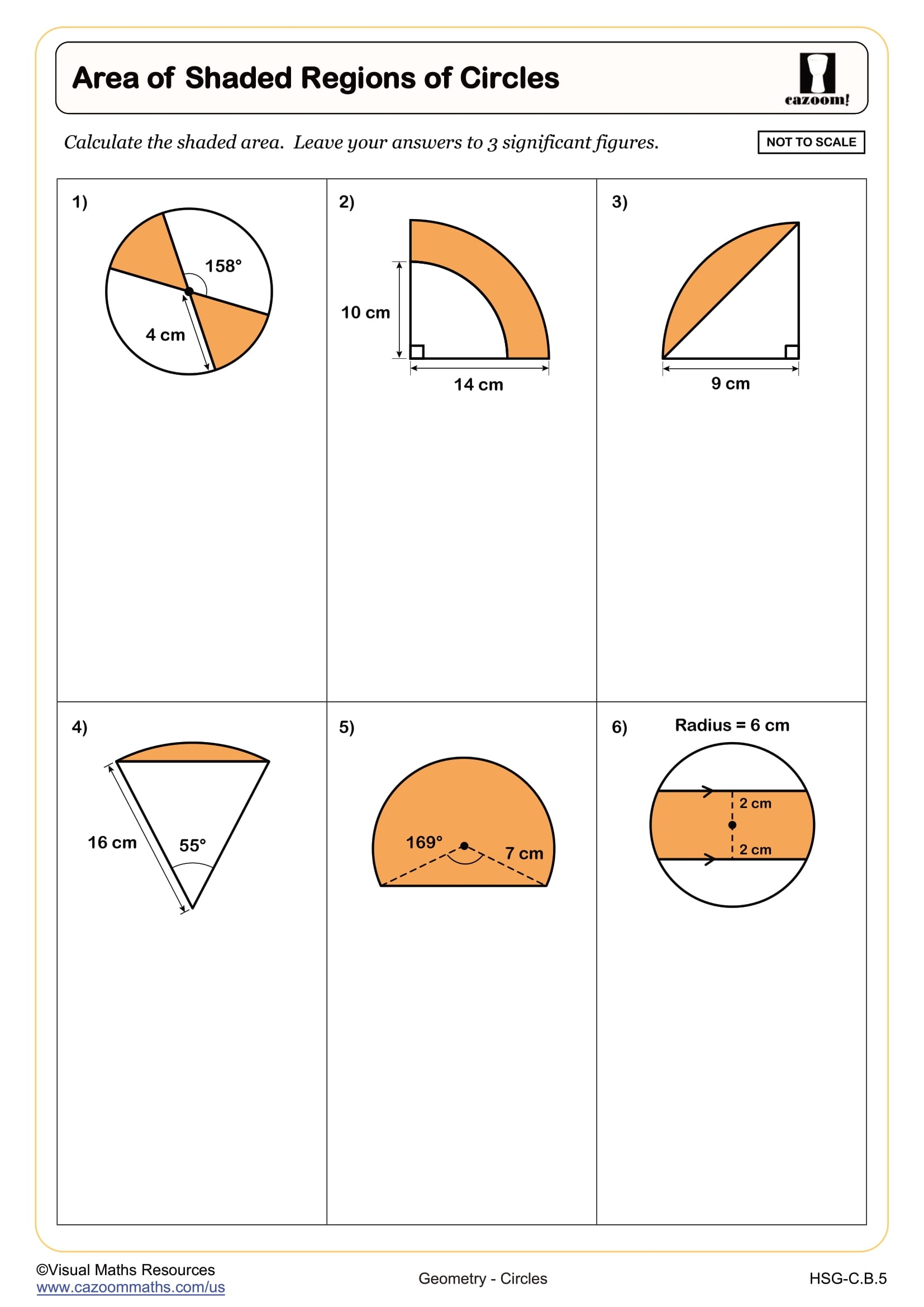 Formula For Area Of Arc Length Sectors Worksheet PDF Printable Geometry Worksheet Cazoom Math