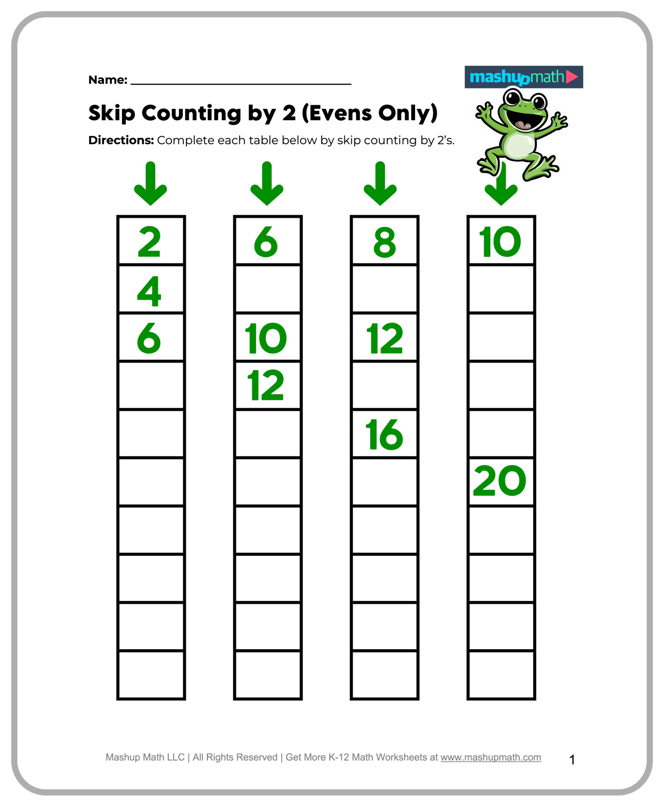Free 2nd Grade Math Worksheets Printable W Answers Mashup Math Free 2nd Grade Math Worksheets Printable W Answers Mashup Math