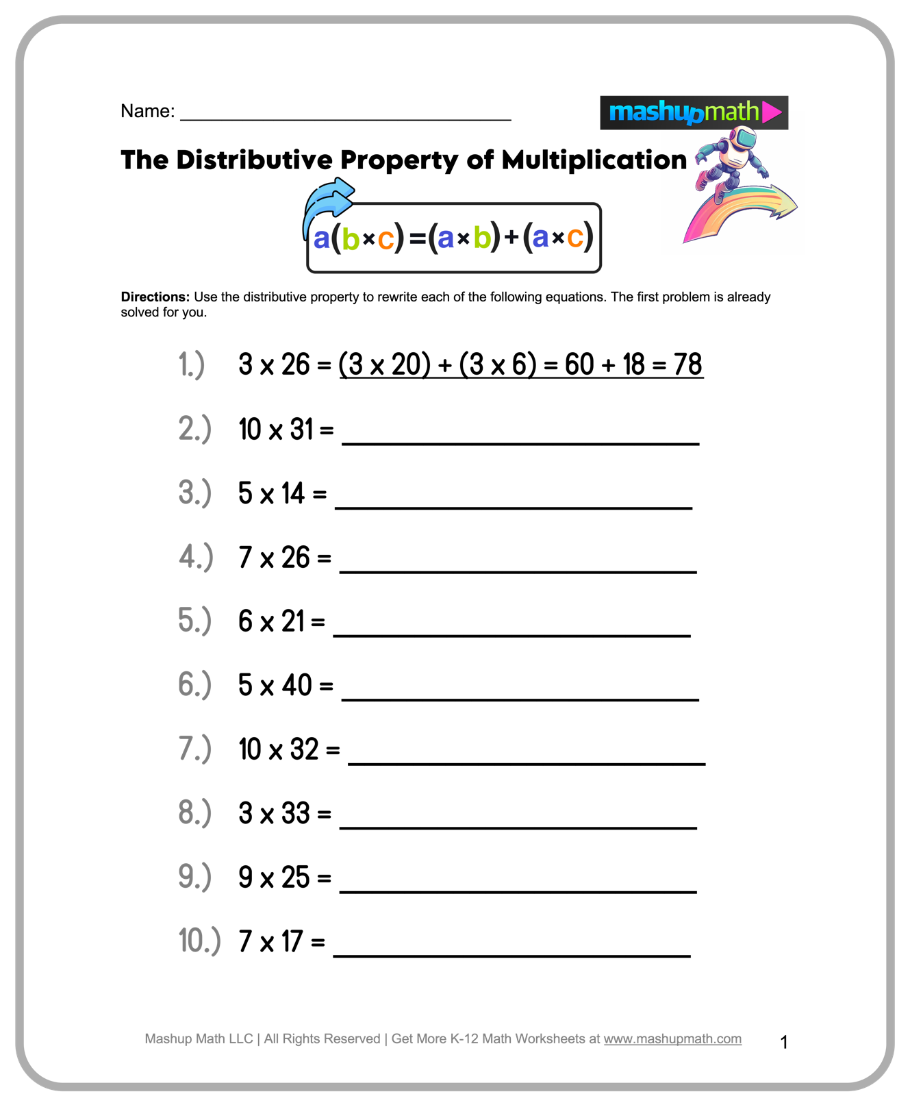 4th math worksheets pdf