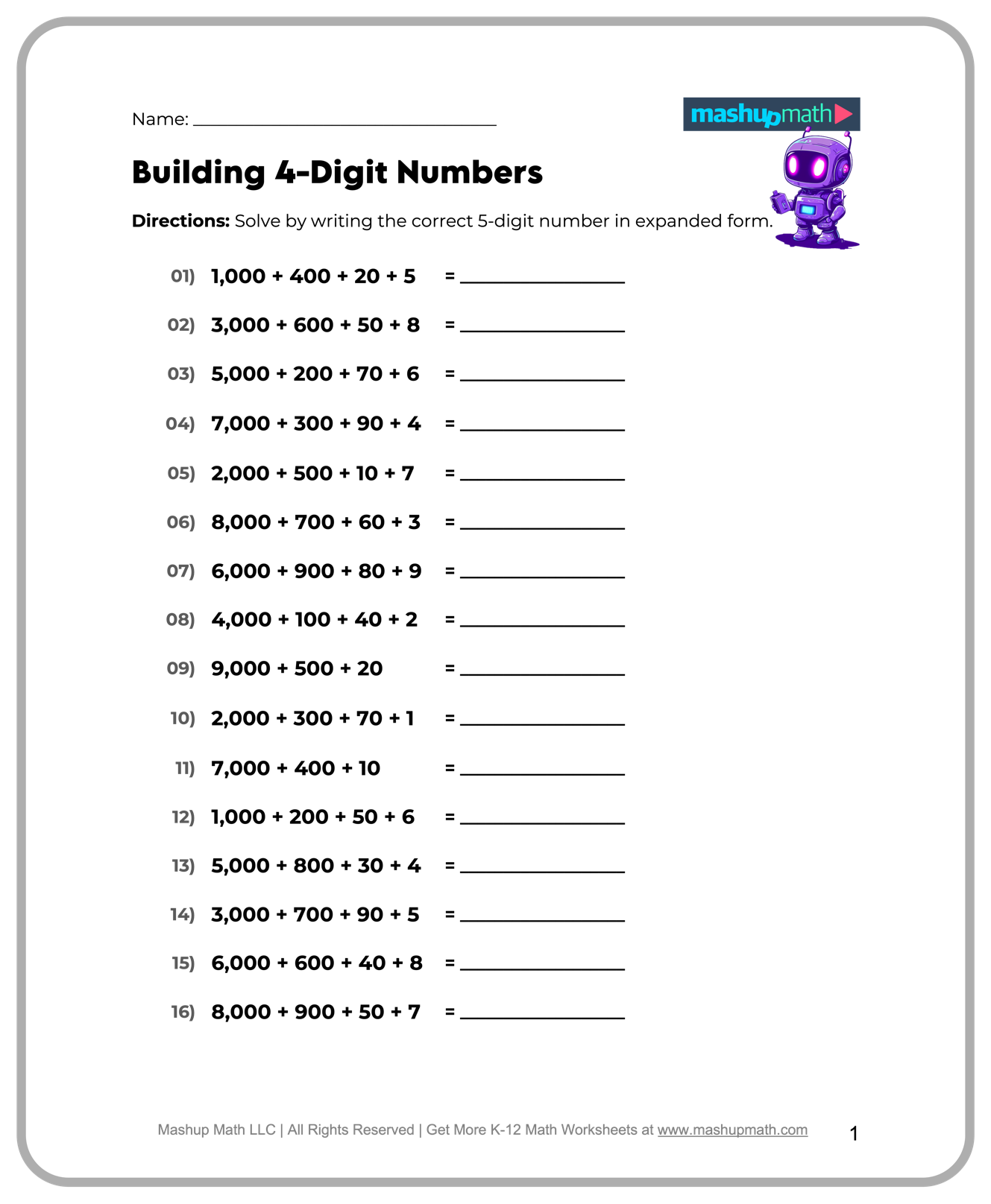math for 5th graders worksheets