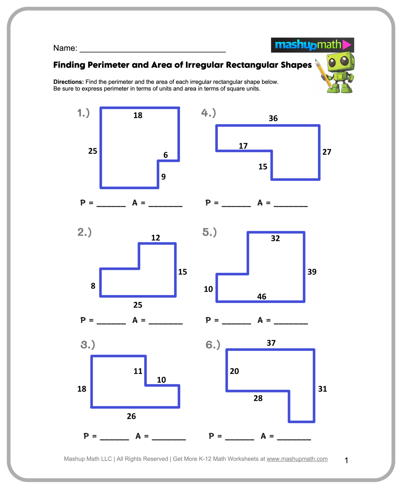 6th grade math review worksheets