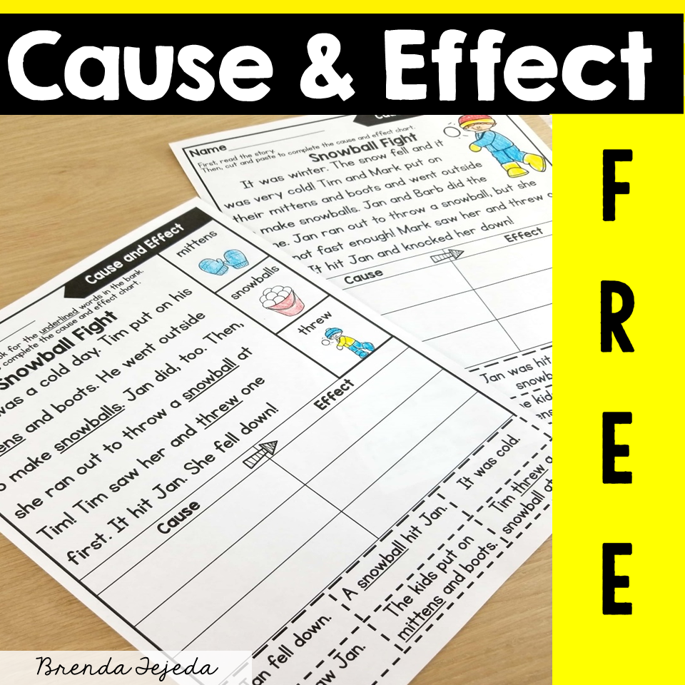 FREE Cause And Effect Passages Printables Tejeda s Tots FREE Cause And Effect Passages Printables Tejeda s Tots