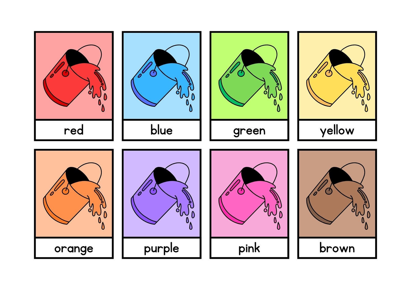 colors flashcards online