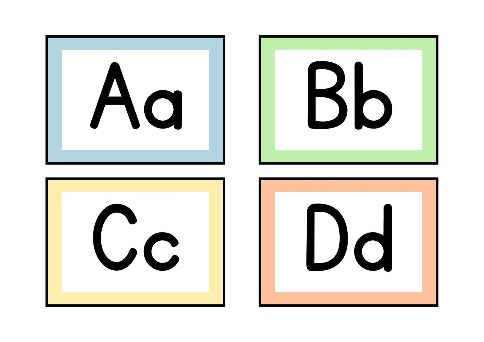 lower case alphabet letters flashcards