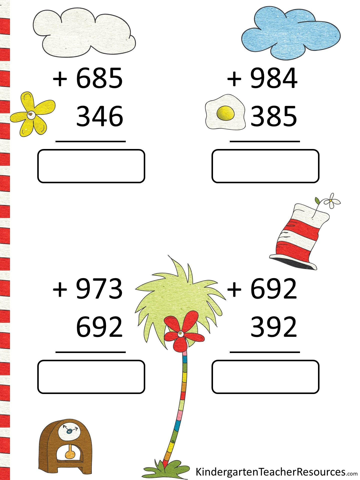 Free Dr Seuss Math Activities