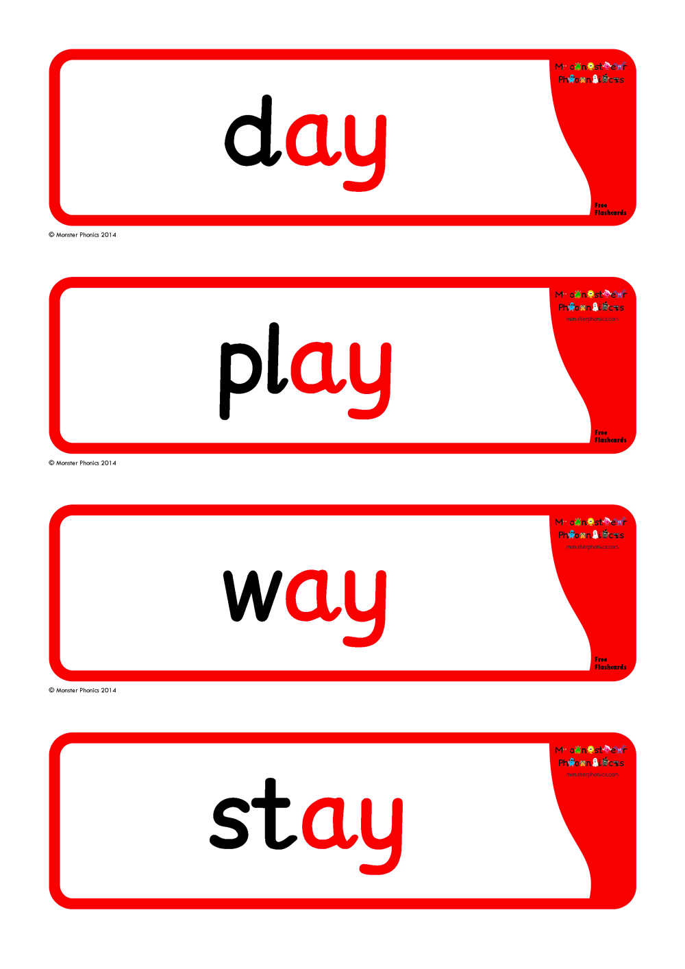 flashcards for phonics