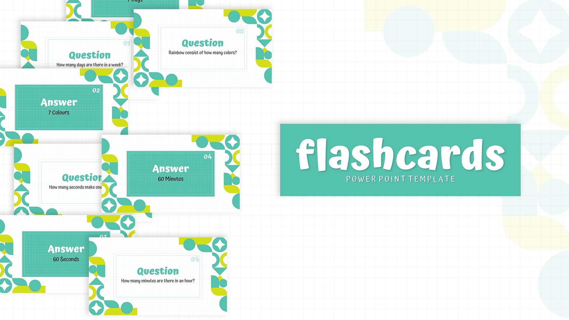 Free Flashcards Q A Deck Template For PowerPoint Google Slides