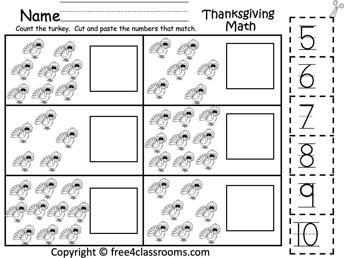 tk math worksheets