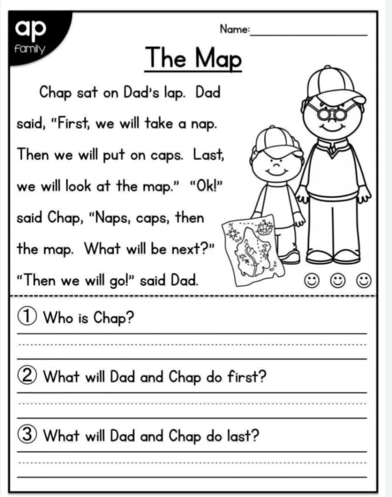 Free Kindergarten Reading Comprehension And Questions By Teaching Worksheets Library