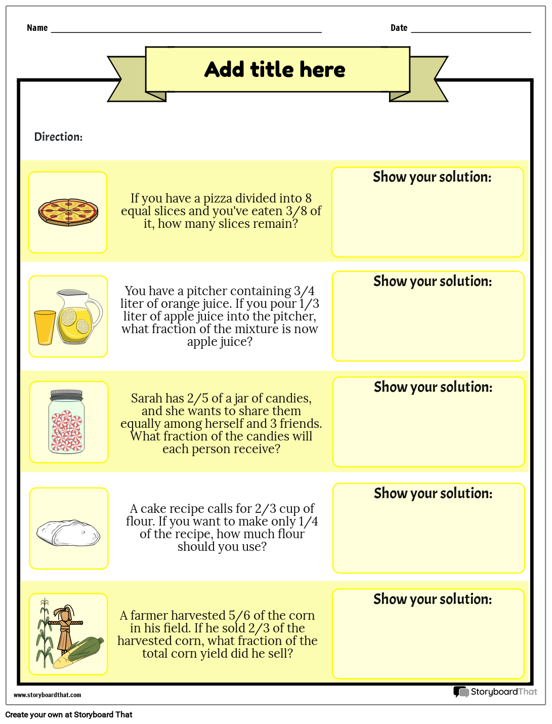Free Math Word Problems Create Print Worksheets 2025