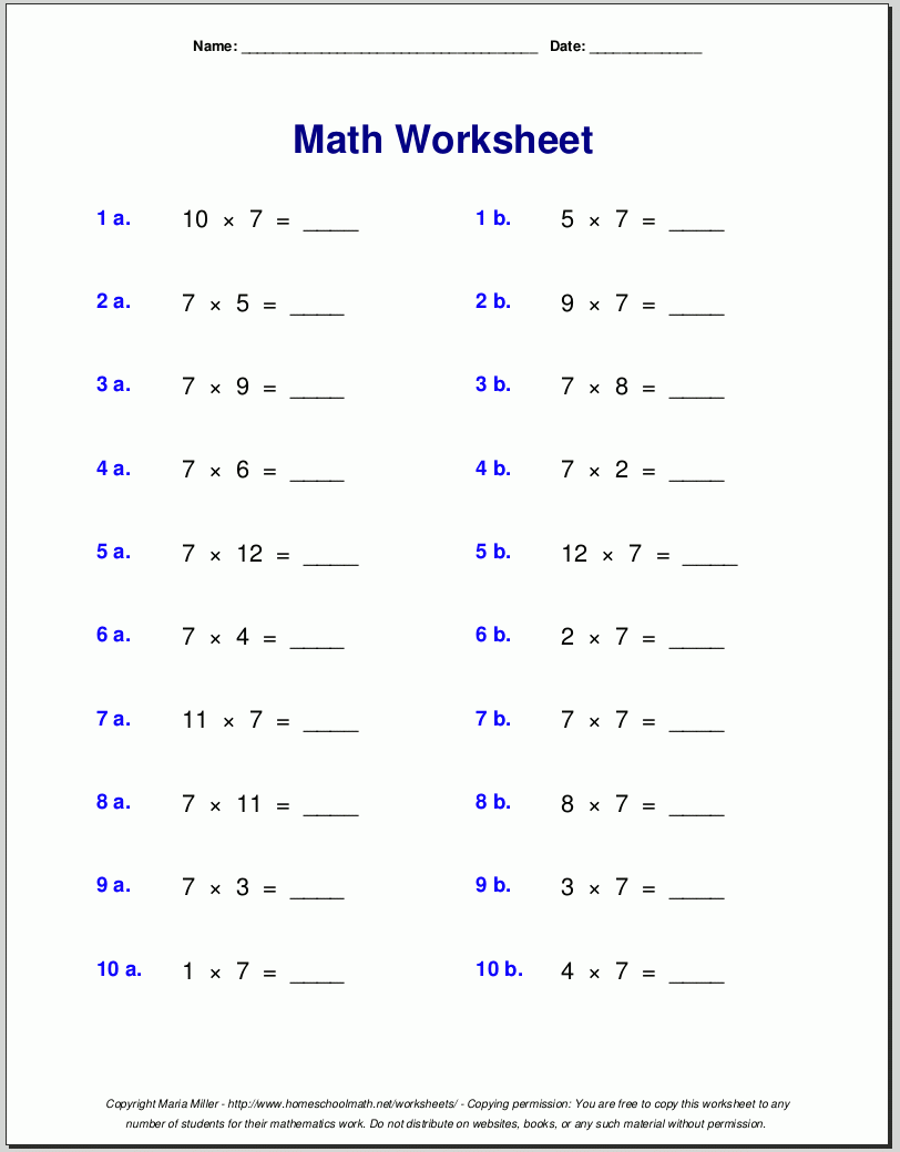 math worksheets for 5th graders