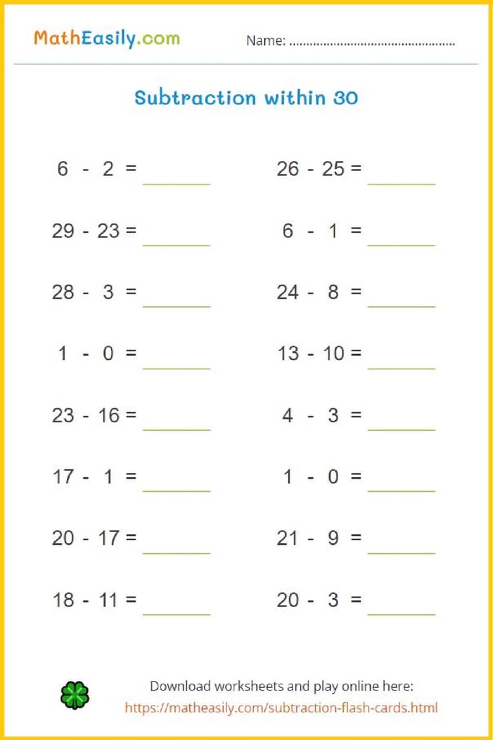 Free Math Worksheets Auto Generated With Answers Free Math Worksheets Auto Generated With Answers