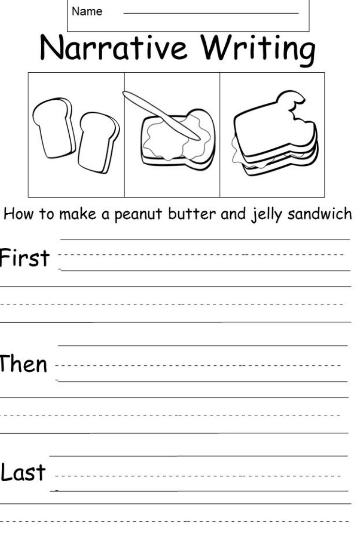 Free Narrative Kindergarten Writing
