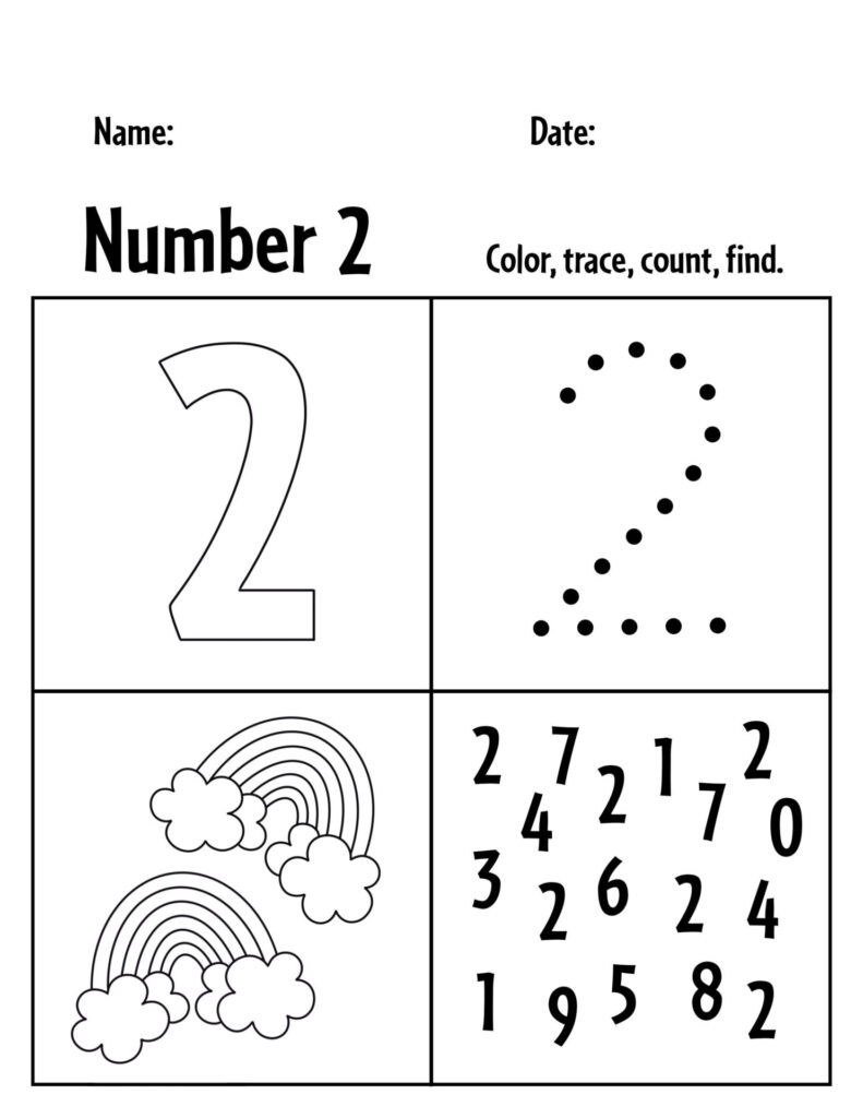 FREE Number 2 Worksheets For Preschool The Hollydog Blog FREE Number 2 Worksheets For Preschool The Hollydog Blog