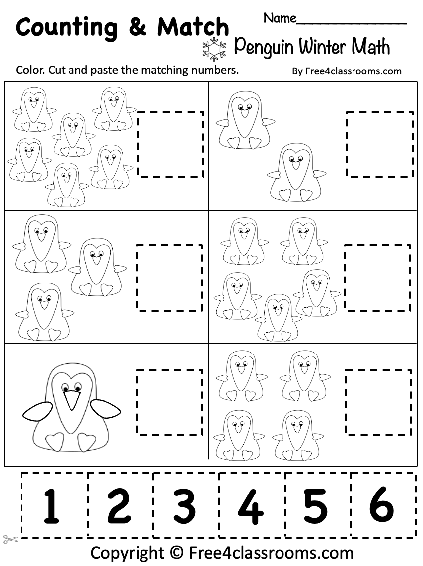 math worksheets preschool