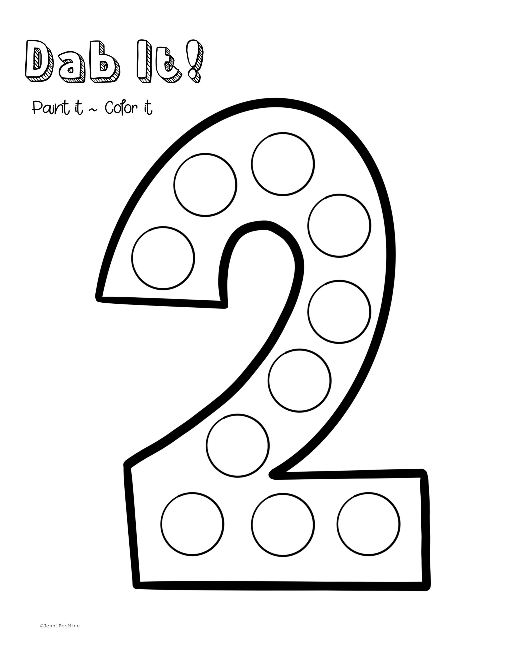 Free Preschool Printables Number 2 Jennibeemine Worksheets Library Free Preschool Printables Number 2 Jennibeemine Worksheets Library