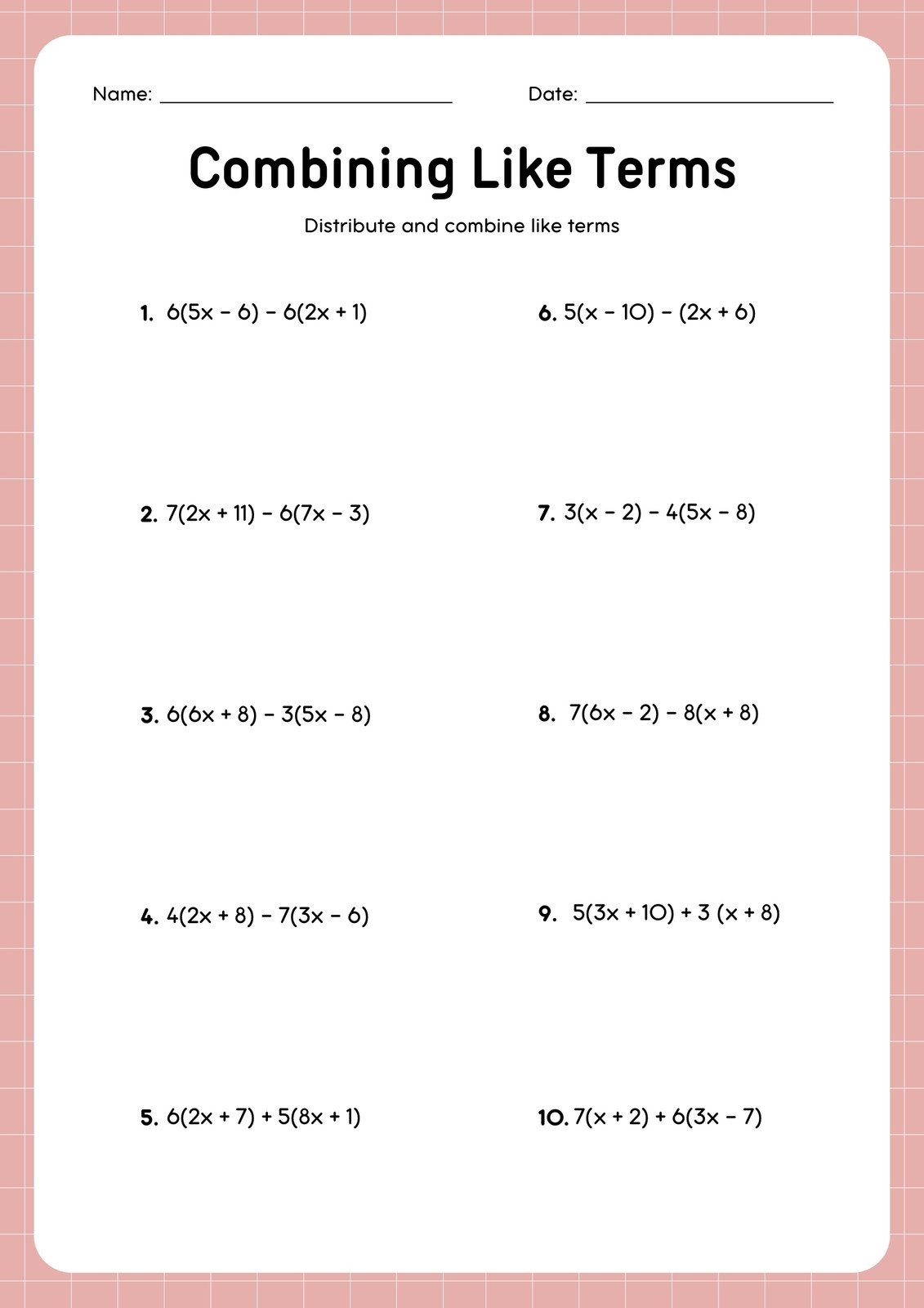 grade 8 maths worksheets with answers pdf