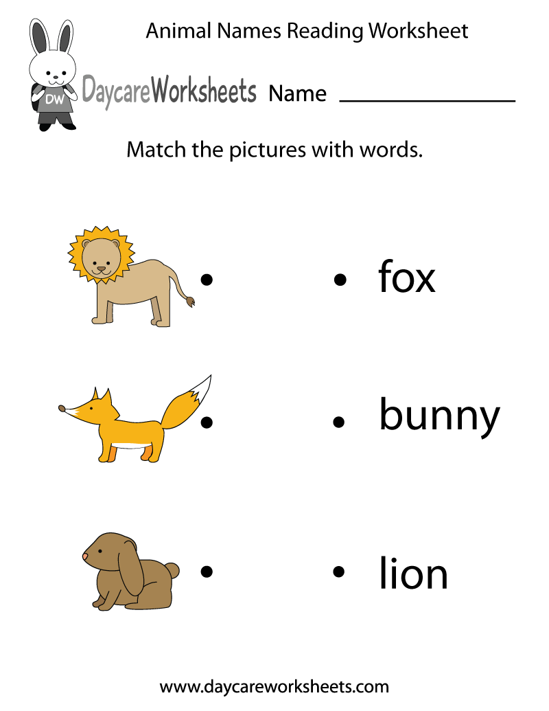 pre reading worksheets for preschoolers