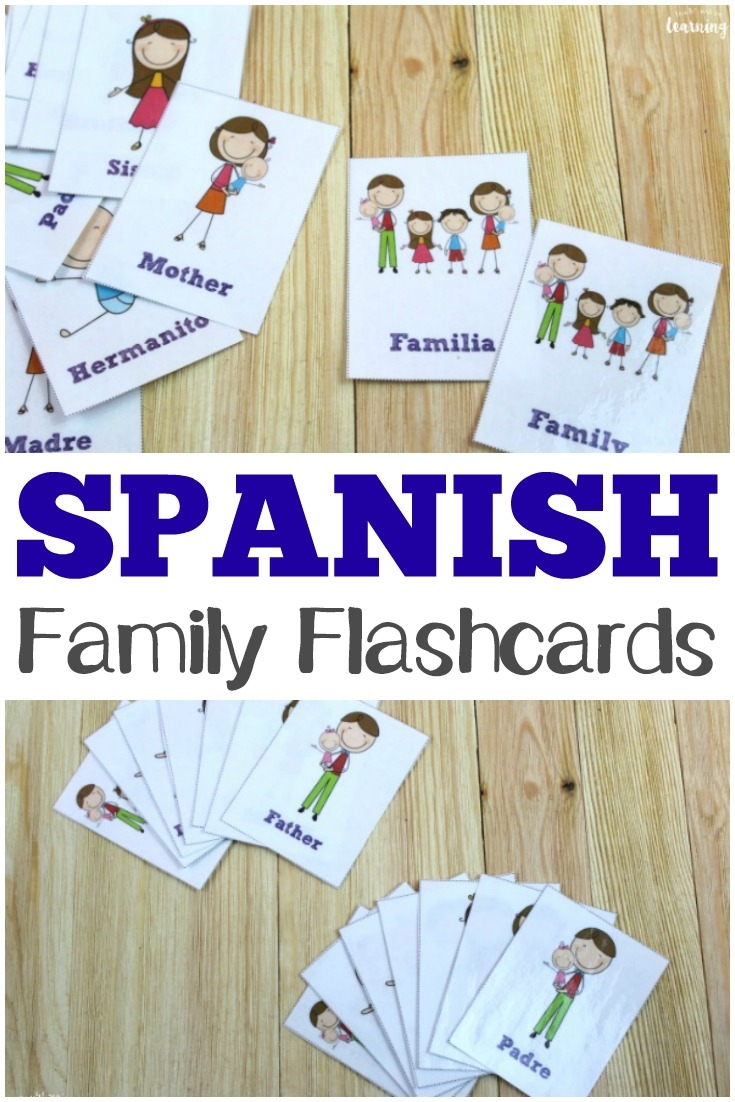 Free Printable Flashcards Spanish Family Flashcards