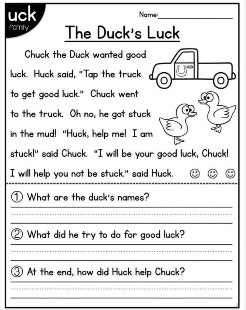 Free Printable Kindergarten Reading Worksheets Activity School Worksheets Library