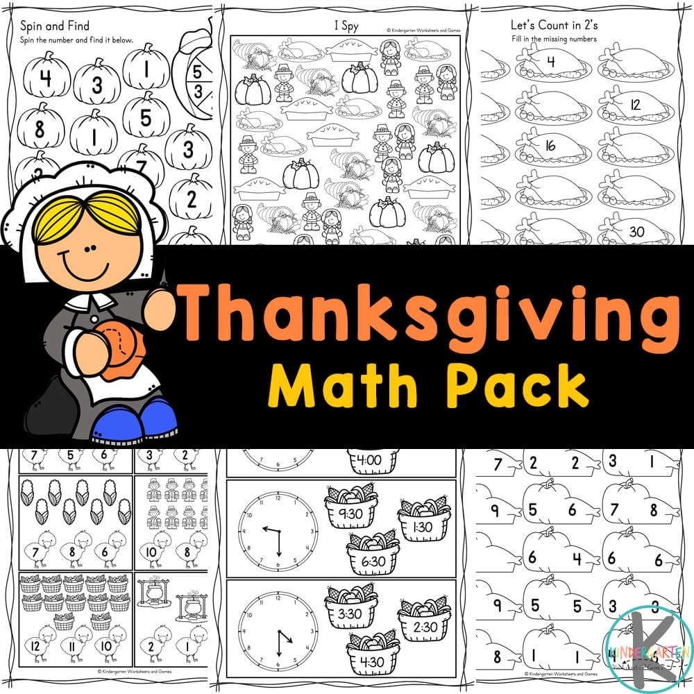 free thanksgiving math worksheets