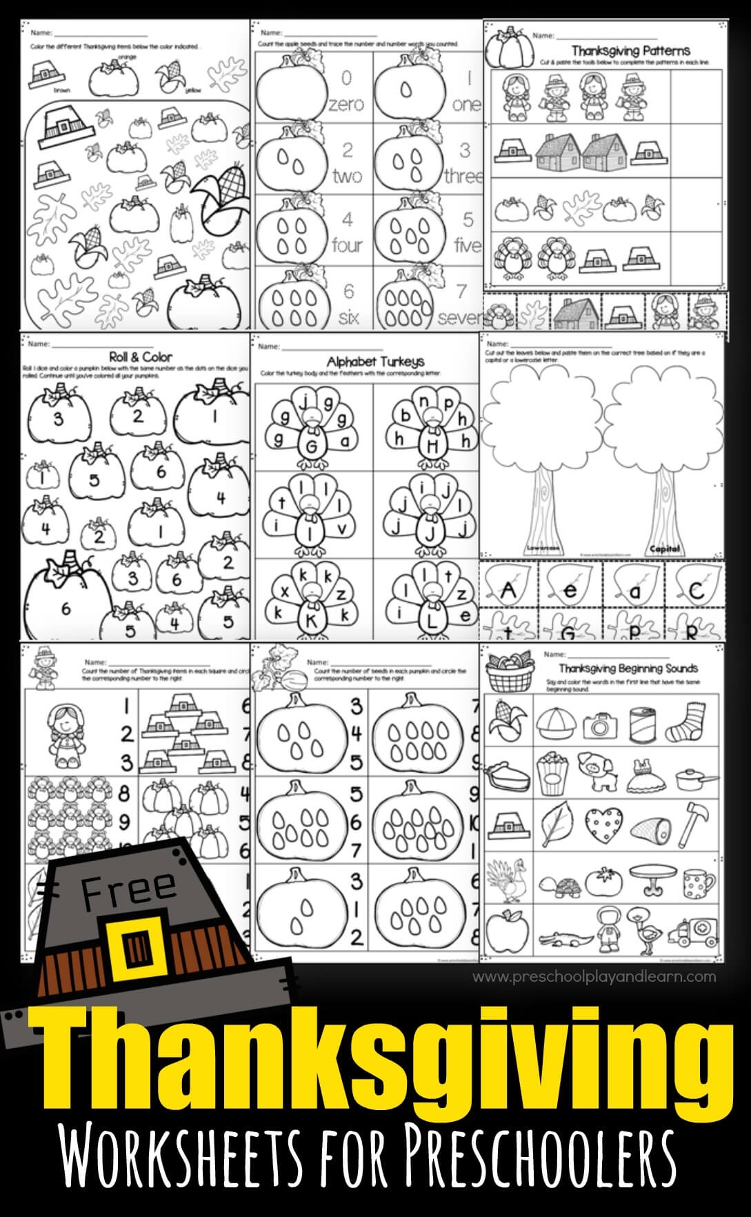 thanksgiving math worksheets free printable
