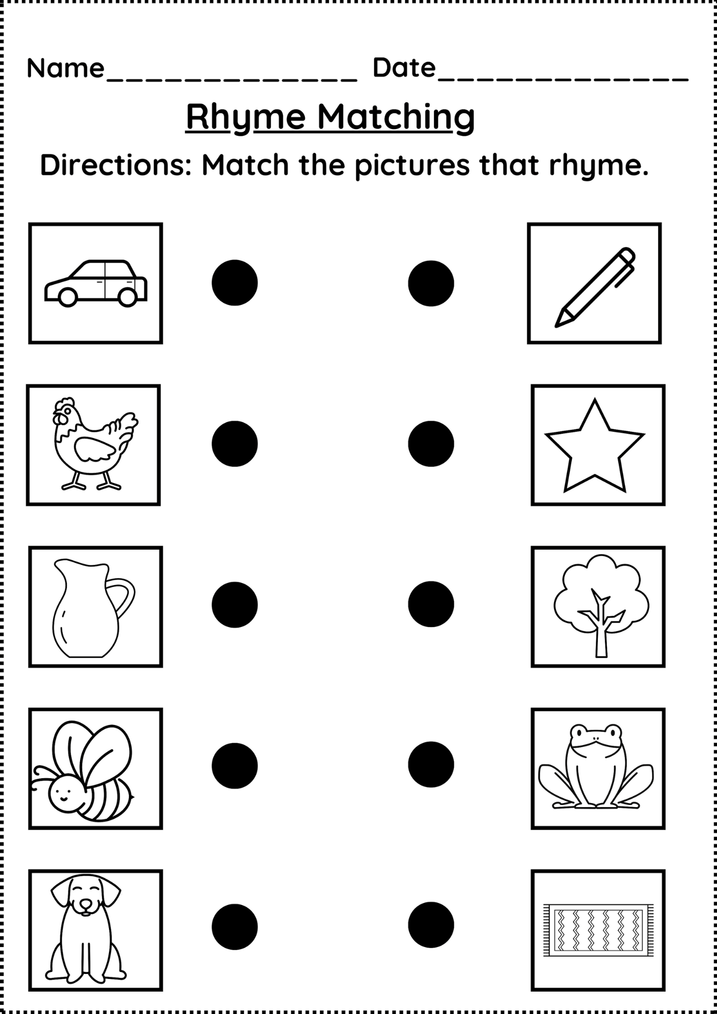 rhyming words worksheet rhyming words worksheet