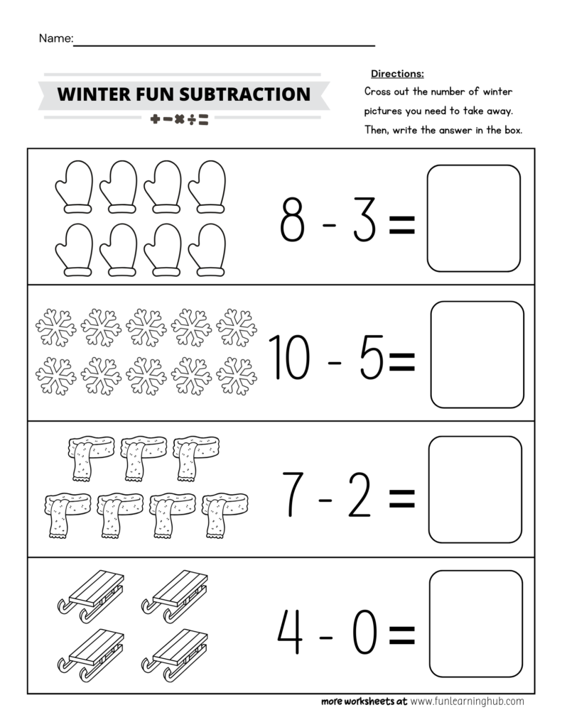 Free To Download 70 Pictorial Subtraction Worksheets For Kindergarten Fun Learning Hub