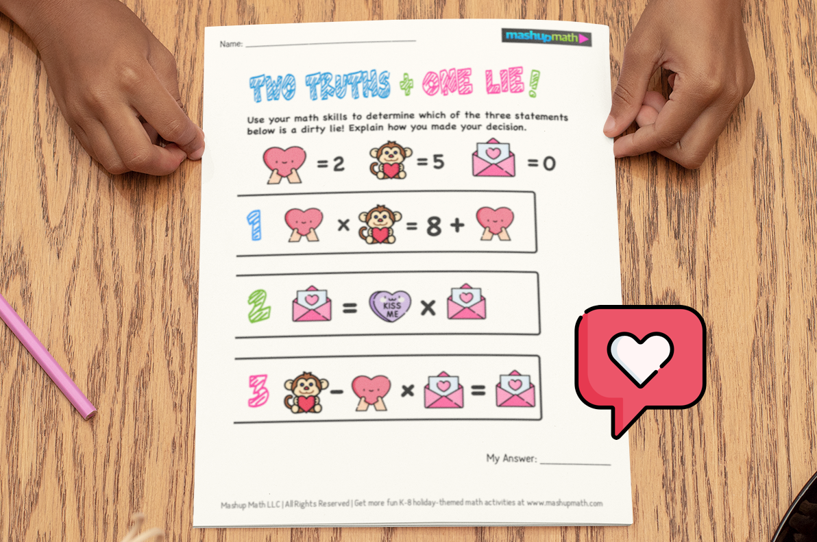 Free Valentine s Day Math Activities For K 8 Mashup Math