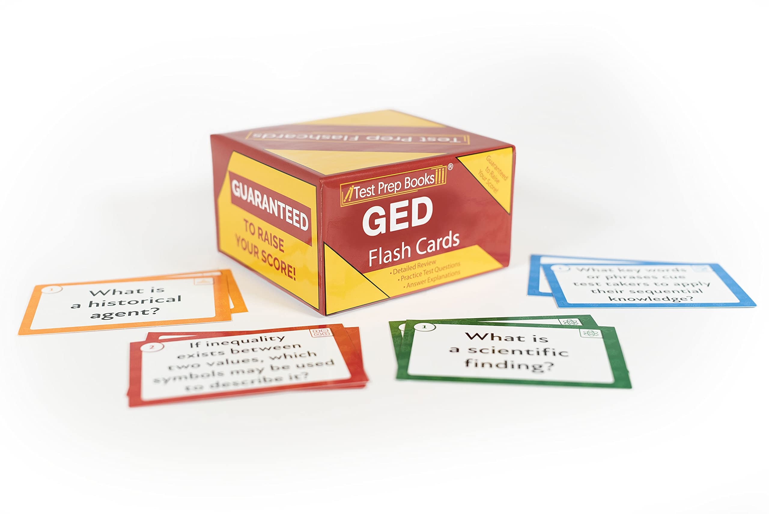GED Test Prep Flashcards 2022 GED Preparation Flash Card Study Guide And Practice Questions For All Subjects 2nd Edition By Test Prep Books Goodreads