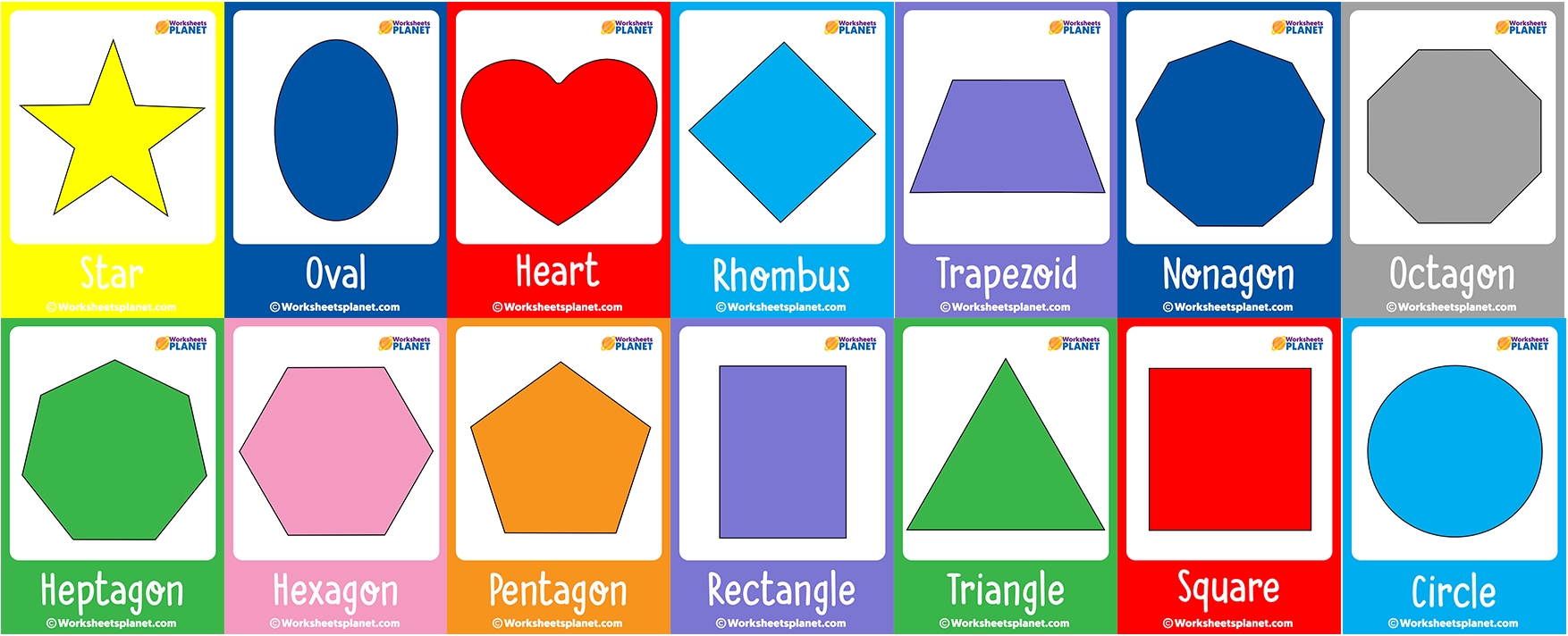 flashcards for shapes