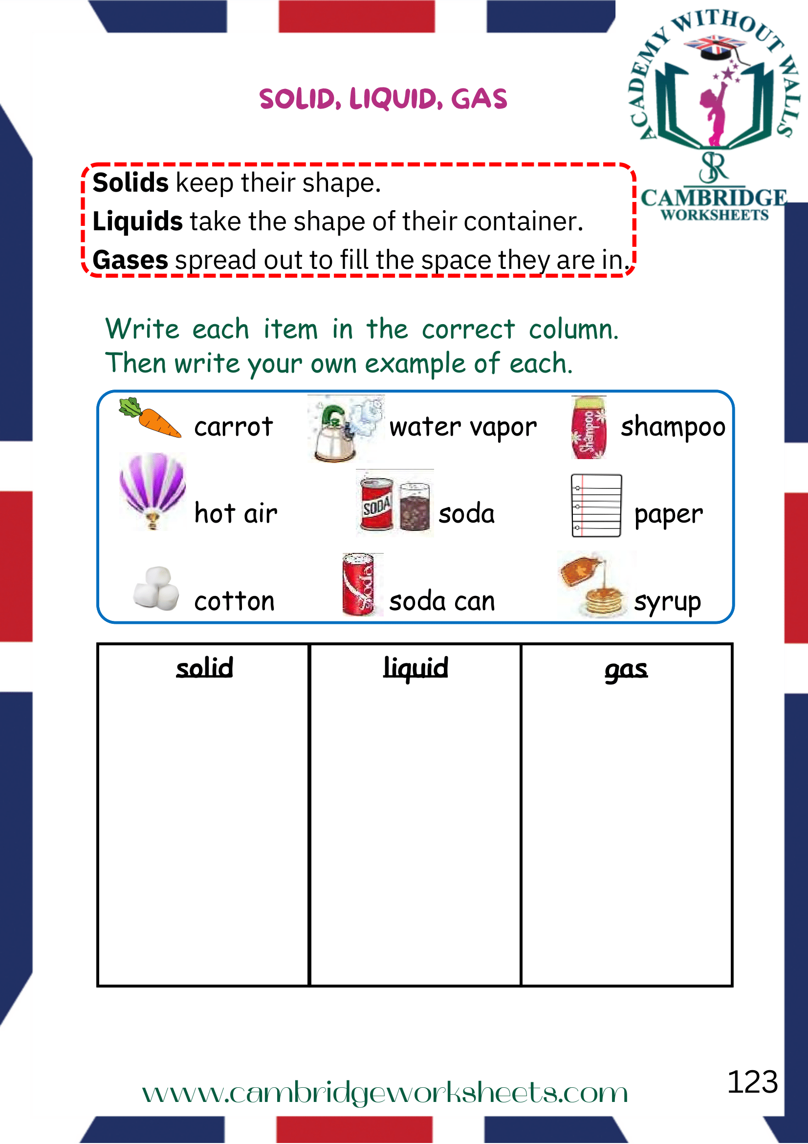 Grade 2 Science Pack Cambridge Work Sheets