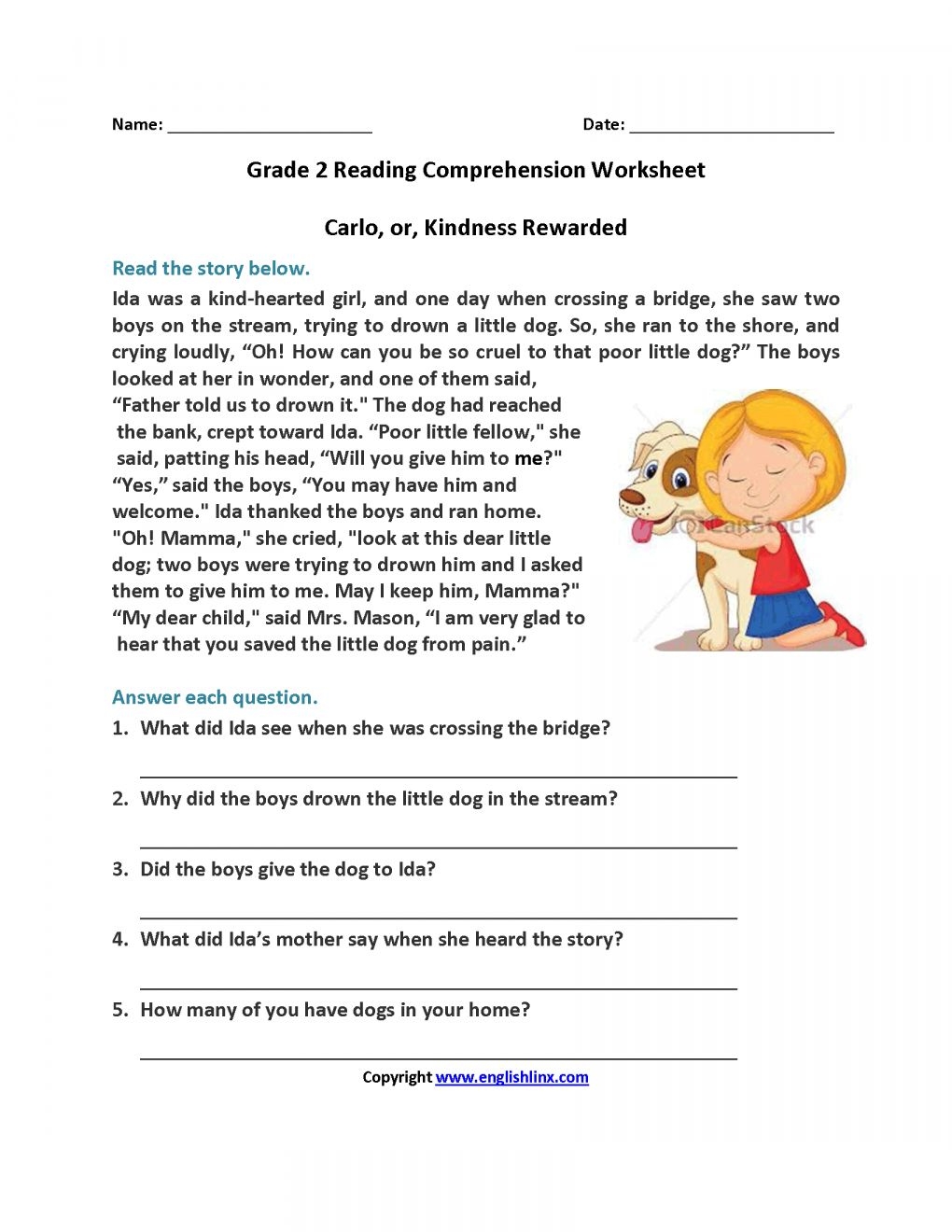 Grade 2 Worksheet Reading Comprehension Worksheets Comprehension Worksheets Reading Comprehension Lessons