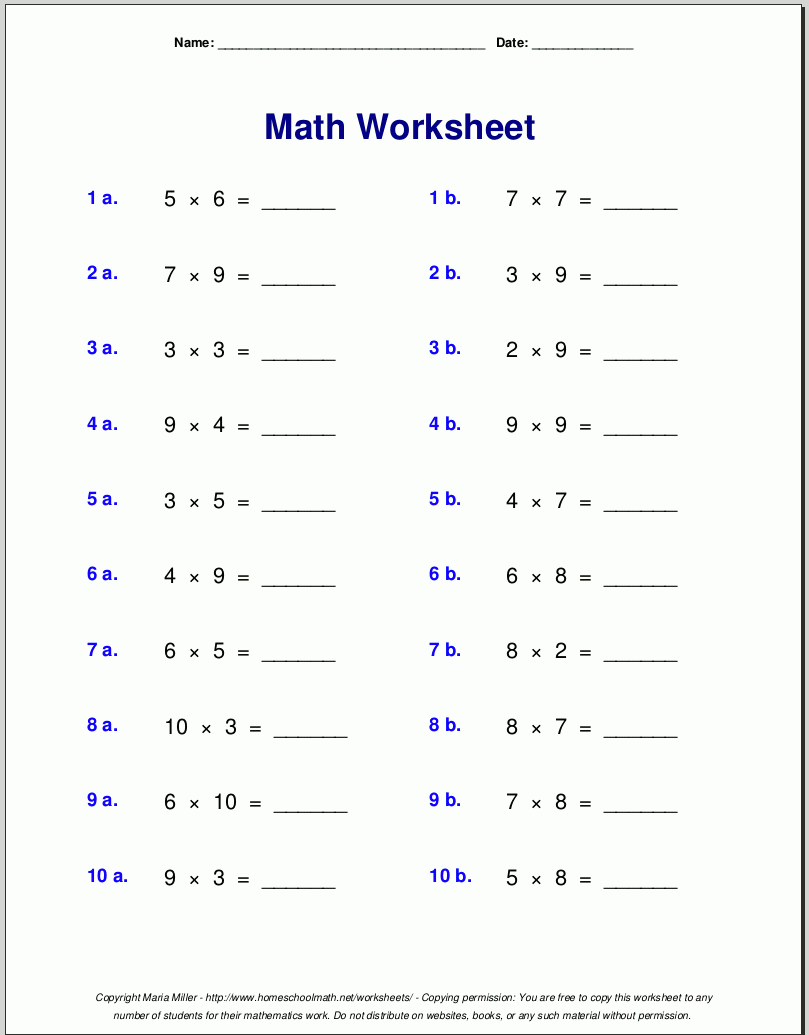 time table worksheets